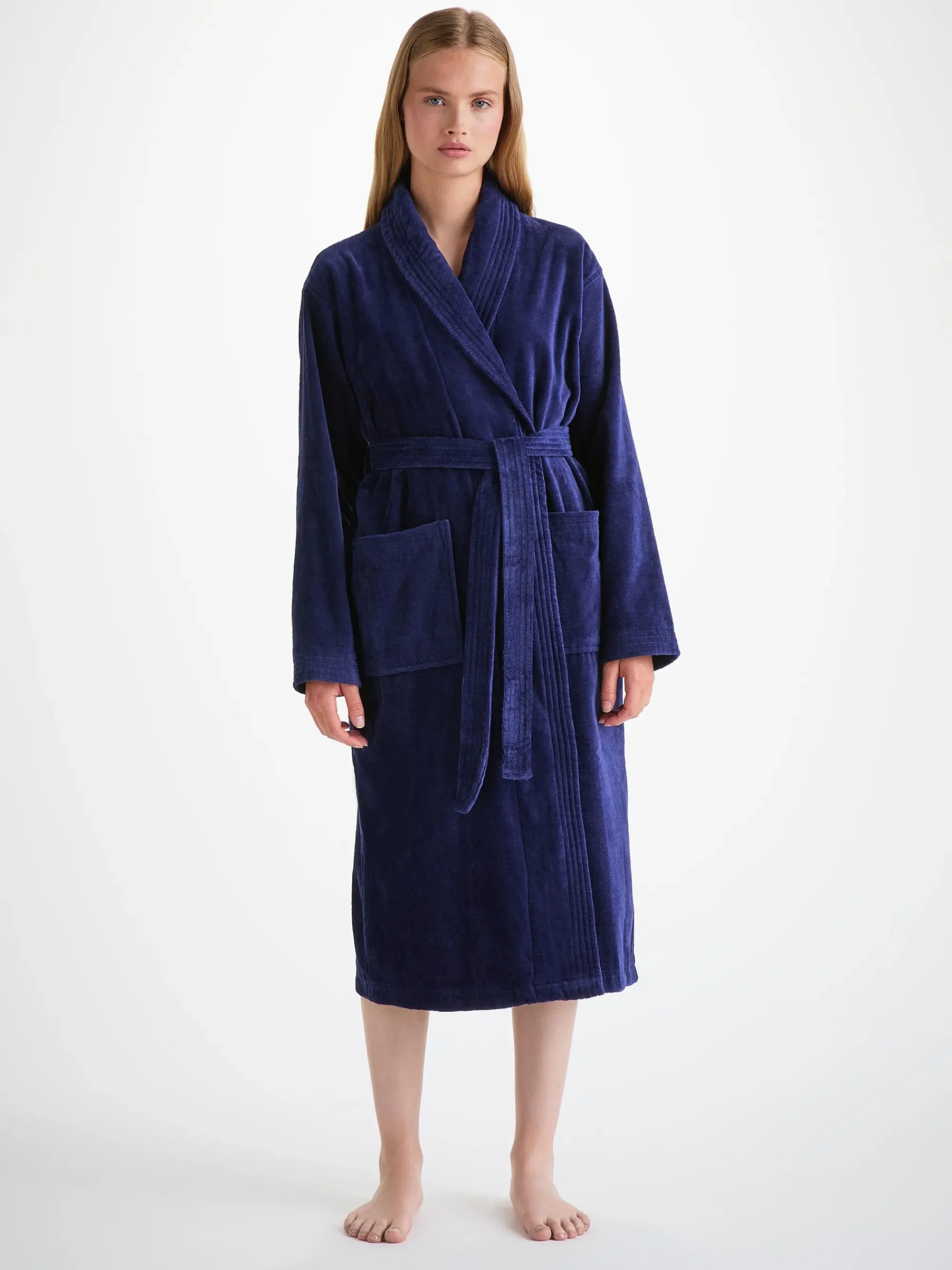 bathrobe-kFrevuMw-0.webp Derek Rose Sleep & Lounge|View All>Bathrobe Navy Blue