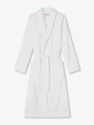 Derek Rose Secret Message|View All>Bathrobe White