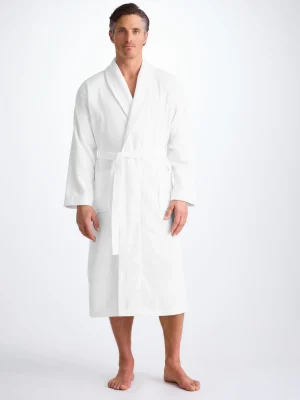Derek Rose Secret Message|View All>Bathrobe White