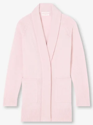 Derek Rose Cardigans|View All>Cardigan Ice Pink