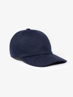 Derek Rose View All|View All>Cashmere Cap Navy Blue