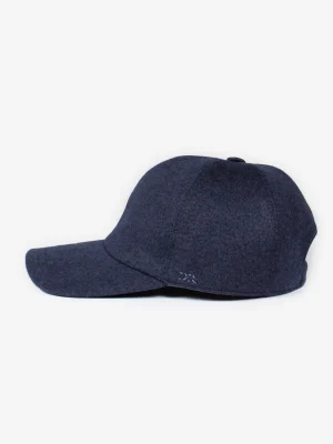 Derek Rose View All|View All>Cashmere Cap Navy Blue