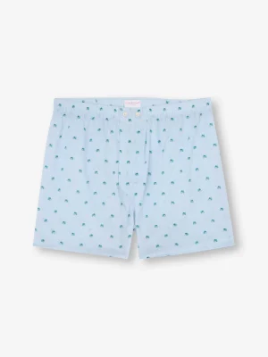 Derek Rose Boxer Shorts|View All>Classic Fit Boxers Light Blue
