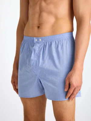 Derek Rose Boxer Shorts|View All>Classic Fit Boxers Mid Blue