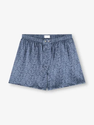 Derek Rose Boxer Shorts|View All>Classic Fit Boxers Navy Blue