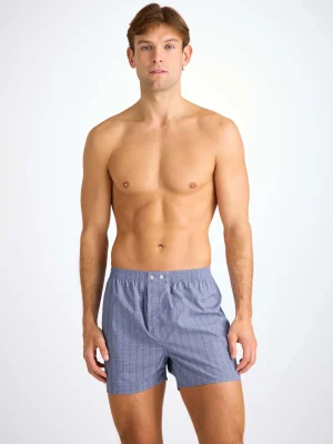 Derek Rose Boxer Shorts|View All>Classic Fit Boxers Mid Blue