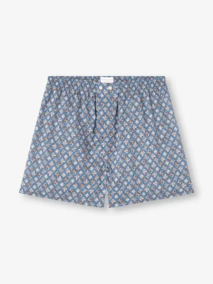 Derek Rose Boxer Shorts|View All>Classic Fit Boxers Blue Multi