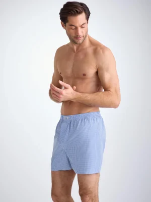 Derek Rose Boxer Shorts|View All>Classic Fit Boxers Light Blue