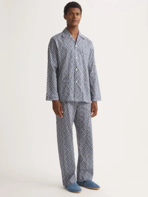 Derek Rose Lightweight Pyjamas|View All>Classic Fit Pyjamas Blue Multi
