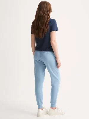 Derek Rose Sleep & Lounge|View All>Cuffed Sweatpants Soft Denim Blue