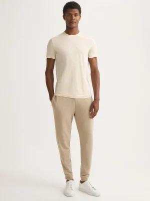 Derek Rose Resort Wear|View All>Cuffed Sweatpants Taupe