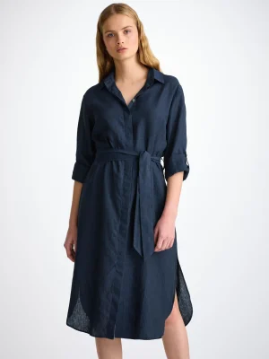 Derek Rose Resort Wear|View All>Dress Navy Blue