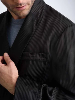 Derek Rose Dressing Gowns|View All>Dressing Gown Black