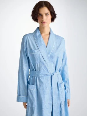 Derek Rose Gowns & Robes|View All>Dressing Gown Light Blue