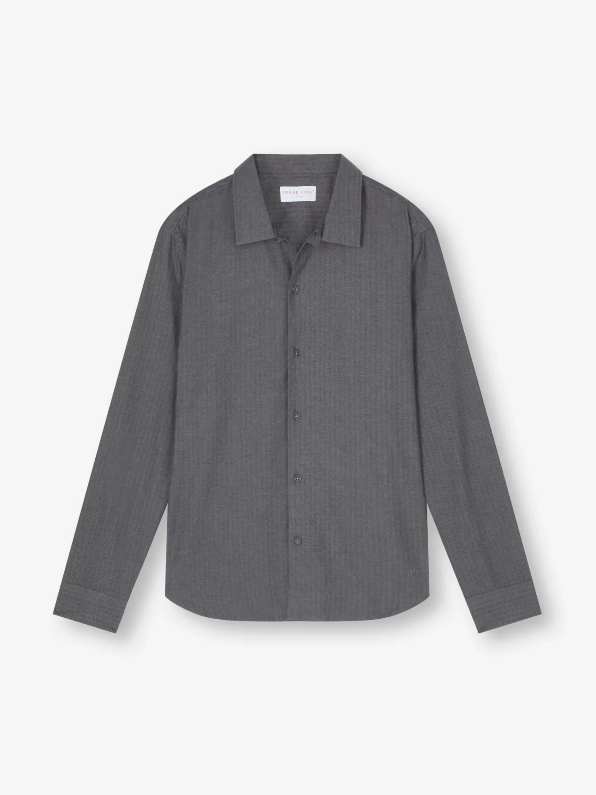 flannel-overshirt-MtmmLdAo-0.webp Derek Rose T-Shirt & Tops|View All>Flannel Overshirt Charcoal Grey