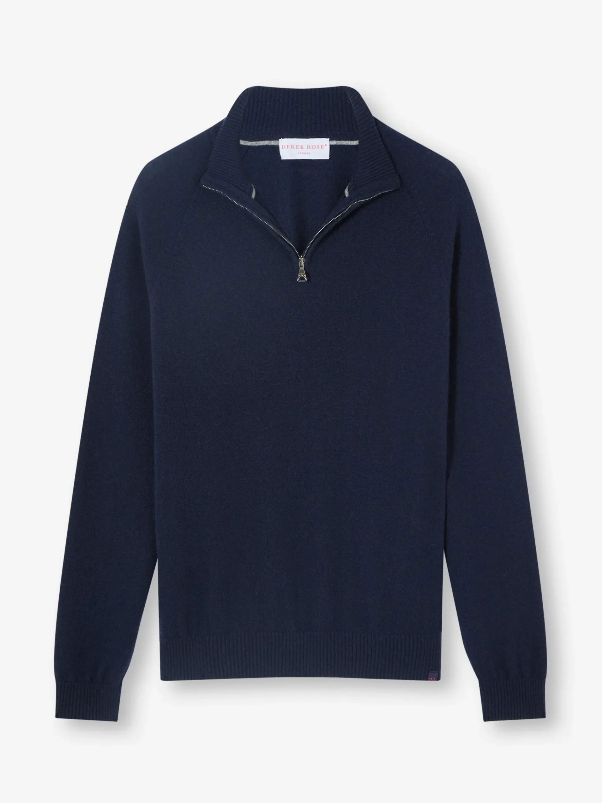 half-zip-sweater-PrzBnyCh-0.webp Derek Rose Sweaters|View All>Half-Zip Sweater Navy Blue
