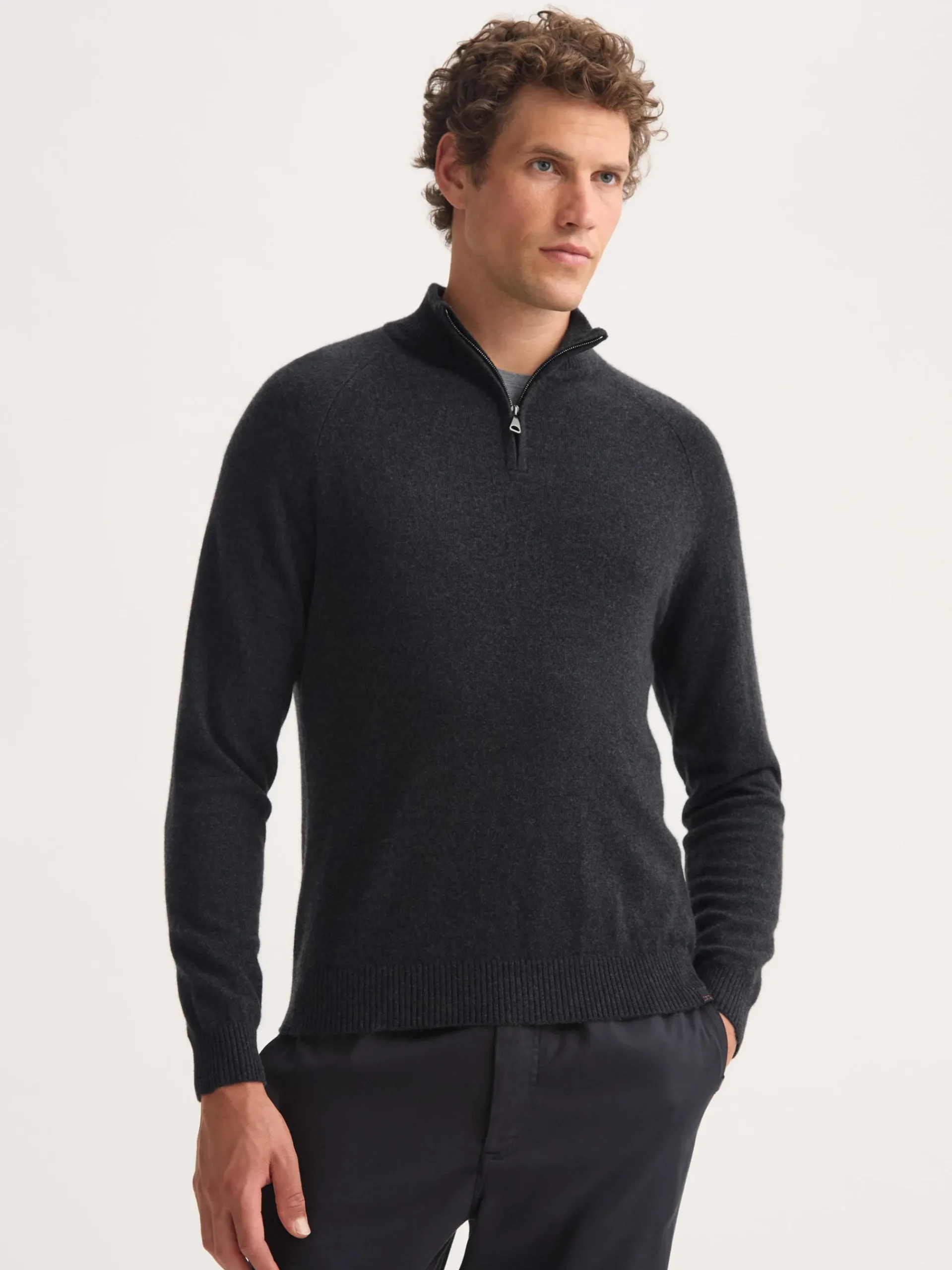 half-zip-sweater-RJXLkTfK-4.webp Derek Rose Sweaters|View All>Half-Zip Sweater Charcoal