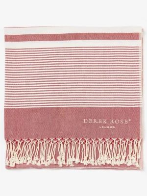 Derek Rose Resort Wear|View All>Hammam Towel Red