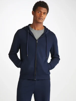 Derek Rose Sets|View All>Hoodie And Sweatpants Set Navy