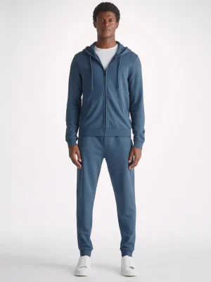 Derek Rose Sets|View All>Hoodie And Sweatpants Set Denim