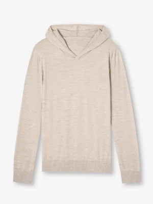 Derek Rose Knitwear|View All>Hoodie Oat