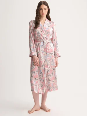 Derek Rose Gowns & Robes|View All>Long Dressing Gown Pink Multi