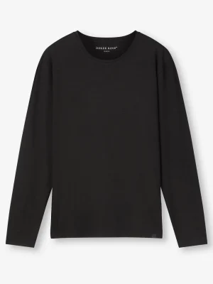 Derek Rose Long Sleeve T-Shirts|View All>Long Sleeve T-Shirt Black