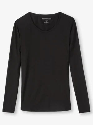 Derek Rose Long Sleeve T-Shirts|View All>Long Sleeve T-Shirt Black