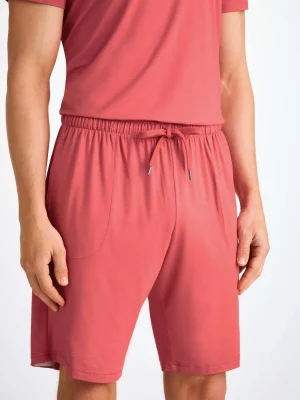 Derek Rose Lounge Trousers & Shorts|View All>Lounge Shorts Apple Red