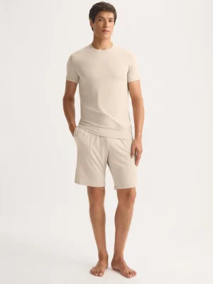 Derek Rose Lounge Trousers & Shorts|View All>Lounge Shorts Light Stone
