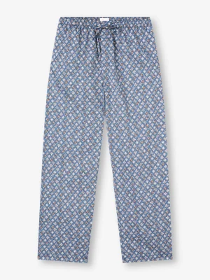 Derek Rose Lounge Trousers & Shorts|View All>Lounge Trousers Blue Multi
