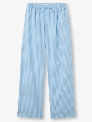 Derek Rose Lounge Trousers & Shorts|View All>Lounge Trousers Light Blue