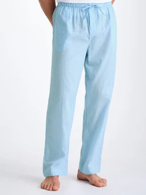 Derek Rose Lounge Trousers & Shorts|View All>Lounge Trousers Light Blue