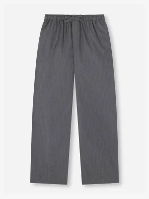 Derek Rose Lounge Trousers & Shorts|View All>Lounge Trousers Charcoal