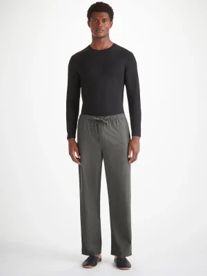 Derek Rose Lounge Trousers & Shorts|View All>Lounge Trousers Charcoal