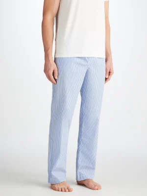 Derek Rose Sleep & Lounge|View All>Lounge Trousers Light Blue