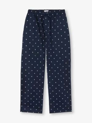Derek Rose Lounge Trousers & Shorts|View All>Lounge Trousers Navy Blue