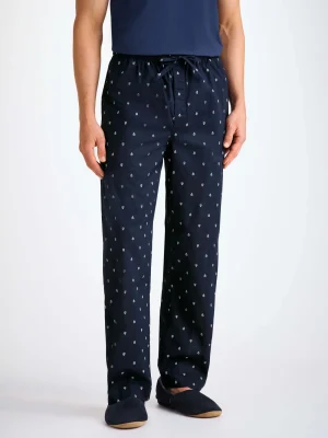 Derek Rose Lounge Trousers & Shorts|View All>Lounge Trousers Navy Blue