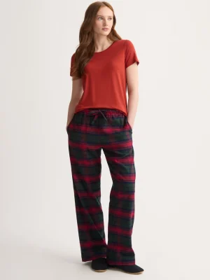 Derek Rose Lounge Trousers & Shorts|View All>Lounge Trousers Burgundy Red & Green