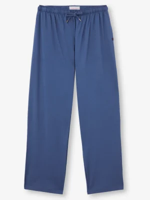 Derek Rose Lounge Trousers & Shorts|View All>Lounge Trousers Sapphire