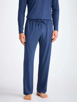 Derek Rose Lounge Trousers & Shorts|View All>Lounge Trousers Sapphire