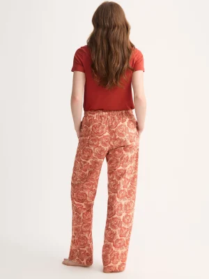 Derek Rose Sleep & Lounge|View All>Lounge Trousers Red & Peach