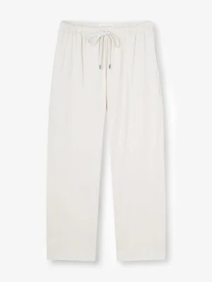 Derek Rose Lounge Trousers & Shorts|View All>Lounge Trousers White