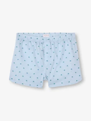 Derek Rose Boxer Shorts|View All>Modern Fit Boxers Light Blue