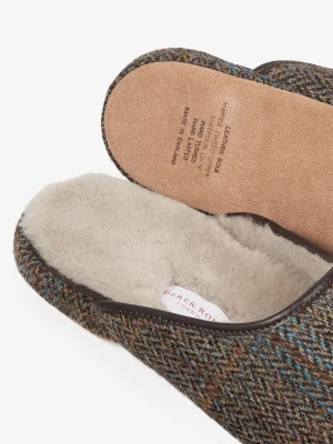 Derek Rose View All|View All>Mule Slippers Beige