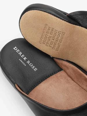 Derek Rose View All|View All>Mule Slippers Black