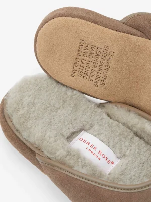Derek Rose View All|View All>Mule Slippers Beige