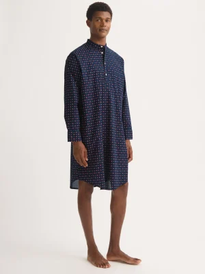 Derek Rose View All|Sleep & Lounge>Nightshirt Navy Blue