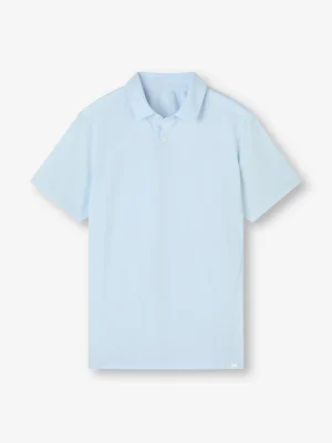 Derek Rose T-Shirt & Tops|View All>Polo Shirt Sky Blue
