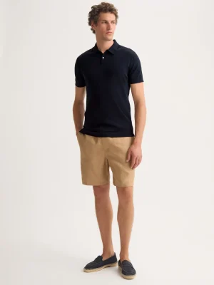 Derek Rose Resort Wear|View All>Polo Shirt Navy Blue